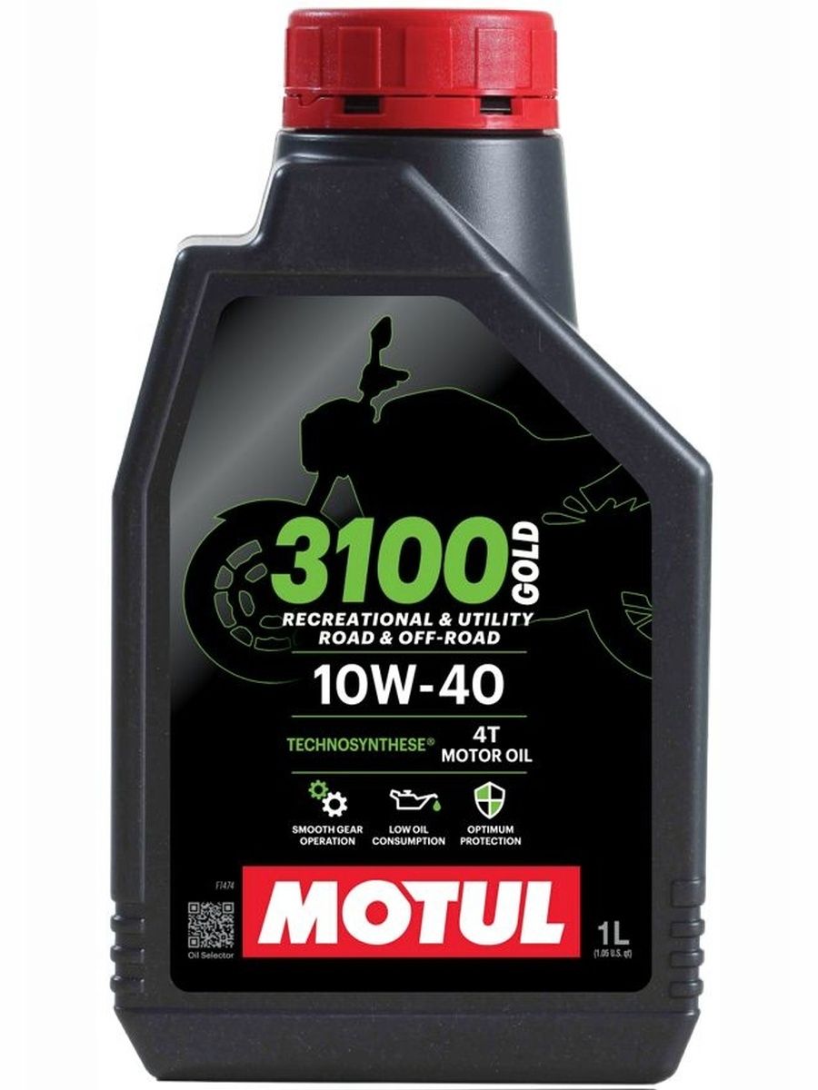 MOTUL 3100 4T GOLD 10W-40 Масло моторное, Полусинтетическое, 1 л