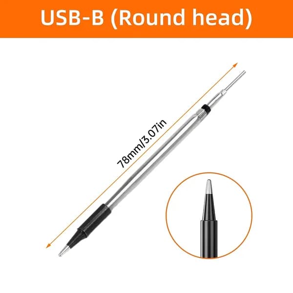 Беспроводной электрический паяльник USB C200S с заменяемыми насадками, Type-C 5V 8W, быстрая зарядка, портативные инструменты для ремонта и сварки