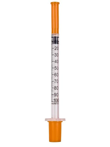 Инсулиновый шприц U100 1 ml 32Gx8 50 шт