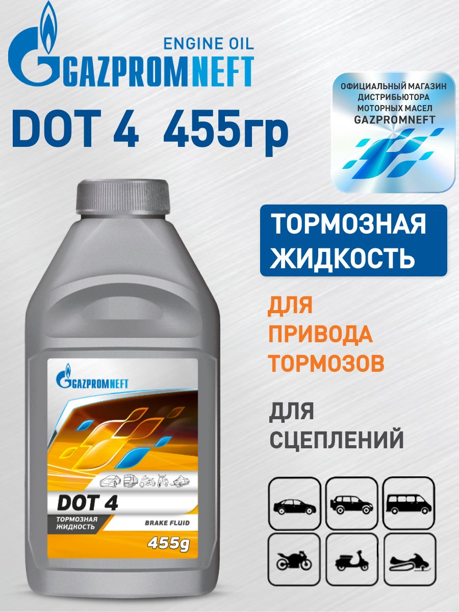 Тормозная жидкость Gazpromneft DOT 4 445 гр.