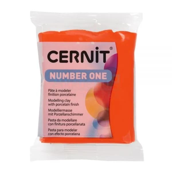 Полимерная глина Cernit Number One 428 цвет красный мак 56 гр.