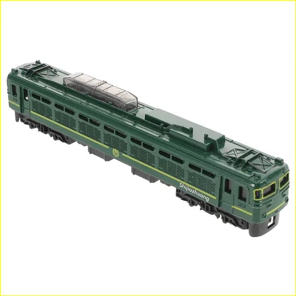 Премиумвинтажная модель поезда из металла для декора, 19.00x4.50x4.00 см