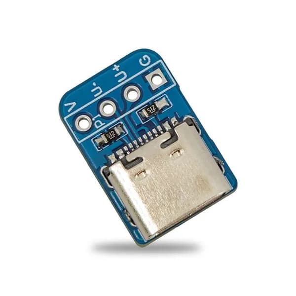 USB 5V Источник Питания 16-Контактный Type-C На Модуль С Выводами 2.54 Мм, Оснащенный 16-Контактным Разъемом.
