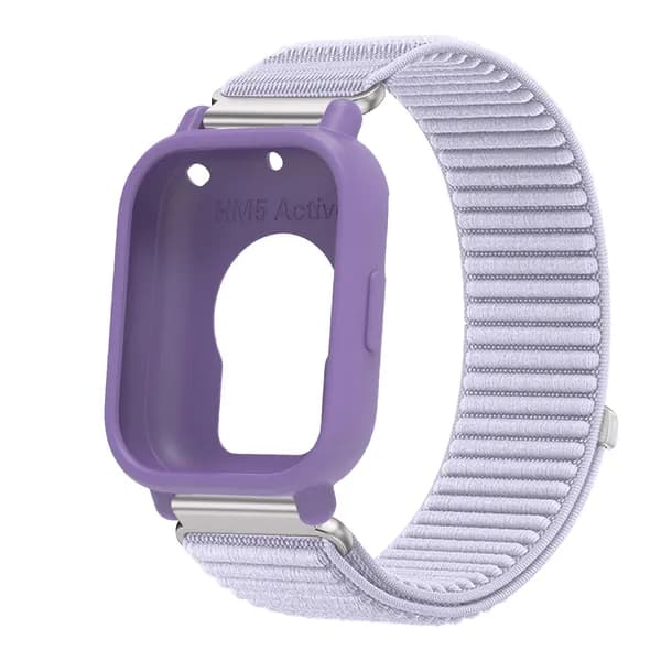 Нейлоновый ремешок с силиконовым чехлом, совместимый с Redmi Watch 5 Lite. Имеет тканый дизайн с эластичностью для мягкой и удобной посадки.