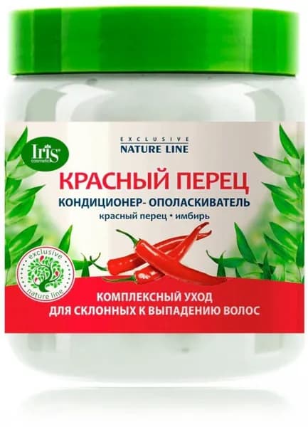 Кондиционер-ополаскиватель для волос "Красный перец" EXCLUSIVE NATURE LINE Iris, 500 мл