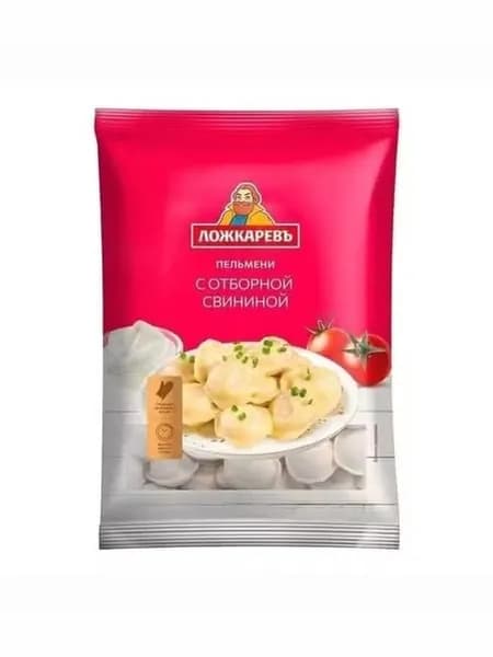 Пельмени Ложкаревъ из свинины 700 г