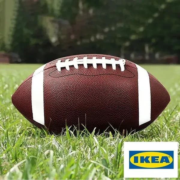 IKEA Мяч для регби, коричневый