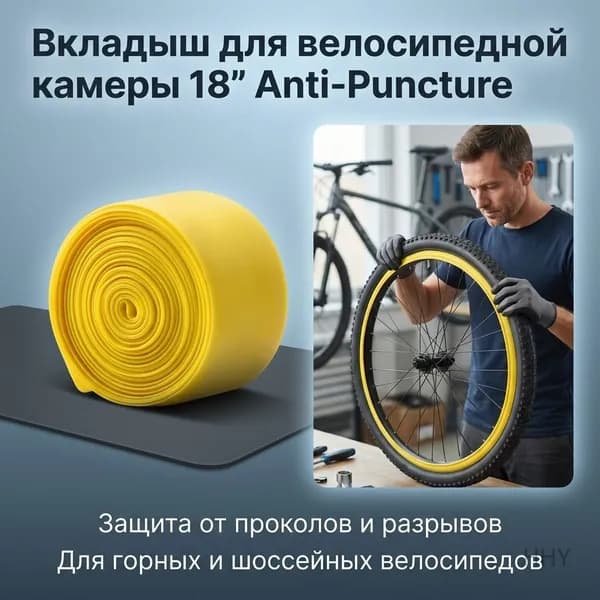 Внутренняя лента для покрышки велосипеда 26 дюймов
