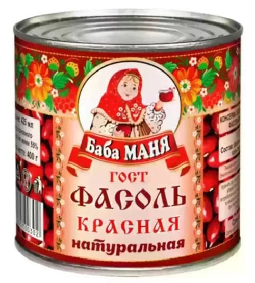 Баба Маня Фасоль красная, 420 г