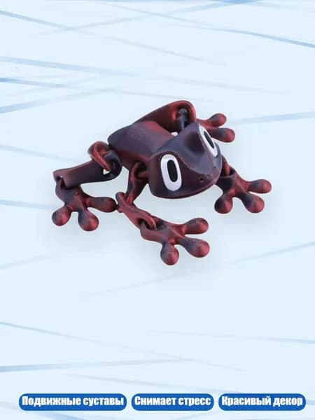 Гибкие магниты для холодильника в виде лягушек 3D, игрушка-антистресс, Красно-черный грейди