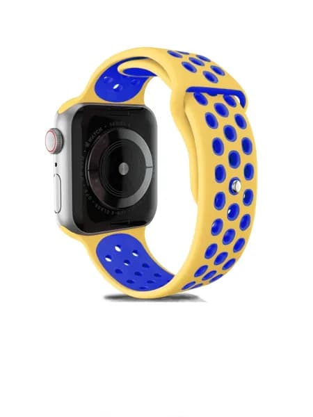 Ремешок для Apple Watch 42 mm / 44 mm / 45 mm силиконовый спортивный с перфорацией