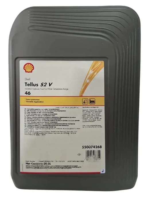 Гидравлическое масло Tellus S2 V 46 ведро 20 л