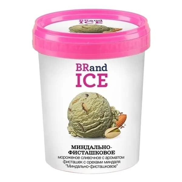 Мороженое сливочное BRandICE миндально-фисташковое 600 г