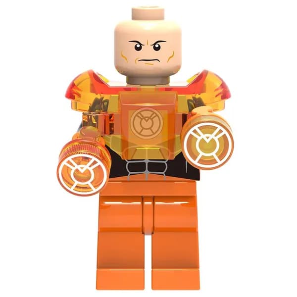Фигурка DC, Лекс Лютор / оранжевый фонарь, конструктор