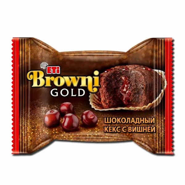 Eti Browni Gold Шоколадный кекс с вишней 45 г