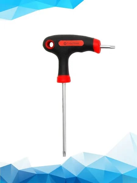 T-образная рукоятка Torx и Hex Allen T10/15/20/25/30/4, Черный красный