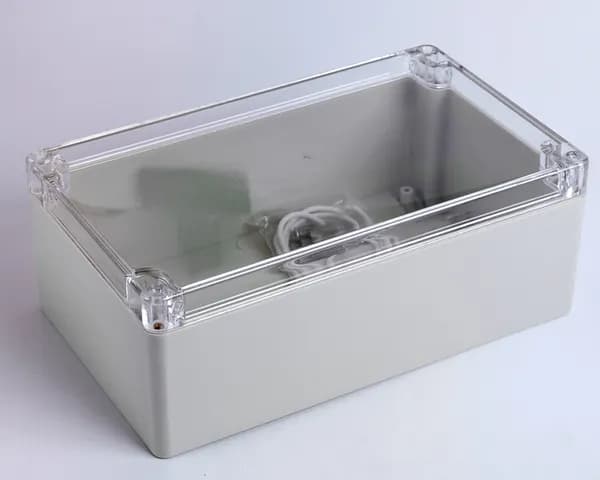 Корпус для рэа 11-1T (G2120C),   200x120x75мм,  IP65, ABS пластик+PC, бежевый, SANHE