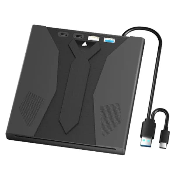 Многофункциональный 7-в-1 оптический привод. USB 3.0 / Type-C, CD/DVD плеер и запись