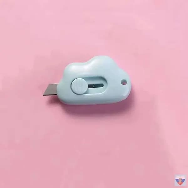 1 шт. Mini Pocket Cloud Art многофункциональный нож для резки бумаги, упаковки, сменным лезвием, канцелярский инструмент.