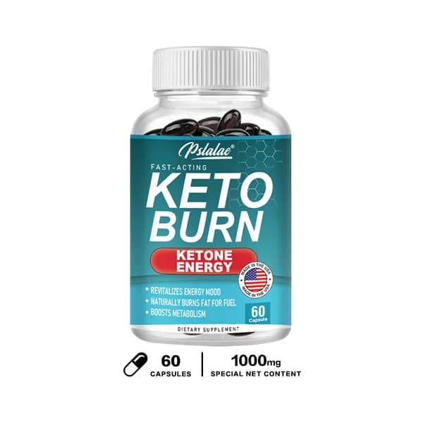Биологически активная добавка Pslalae Fast-Acting Keto Burn поддерживает кетогенную диету, ускоряет метаболизм, сжигает жир для получения энергии и подавляет аппетит.