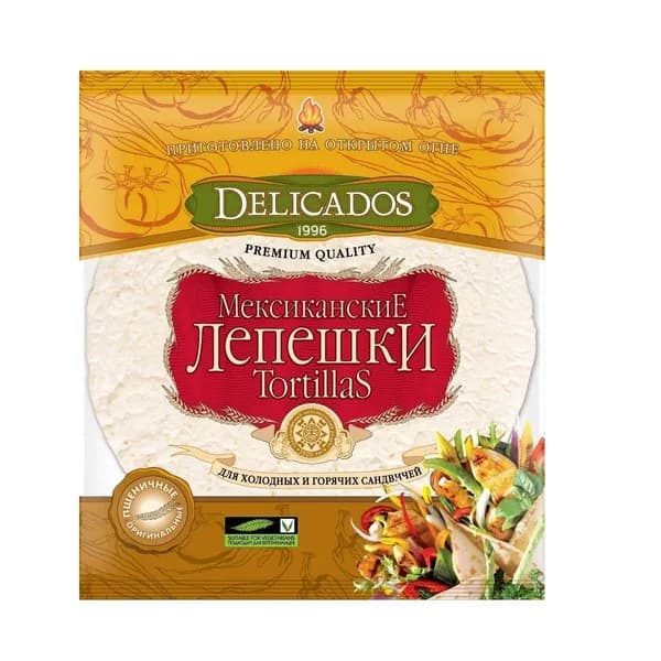 Лепешки Delicados Тортильи Оригинальные, 400 гр