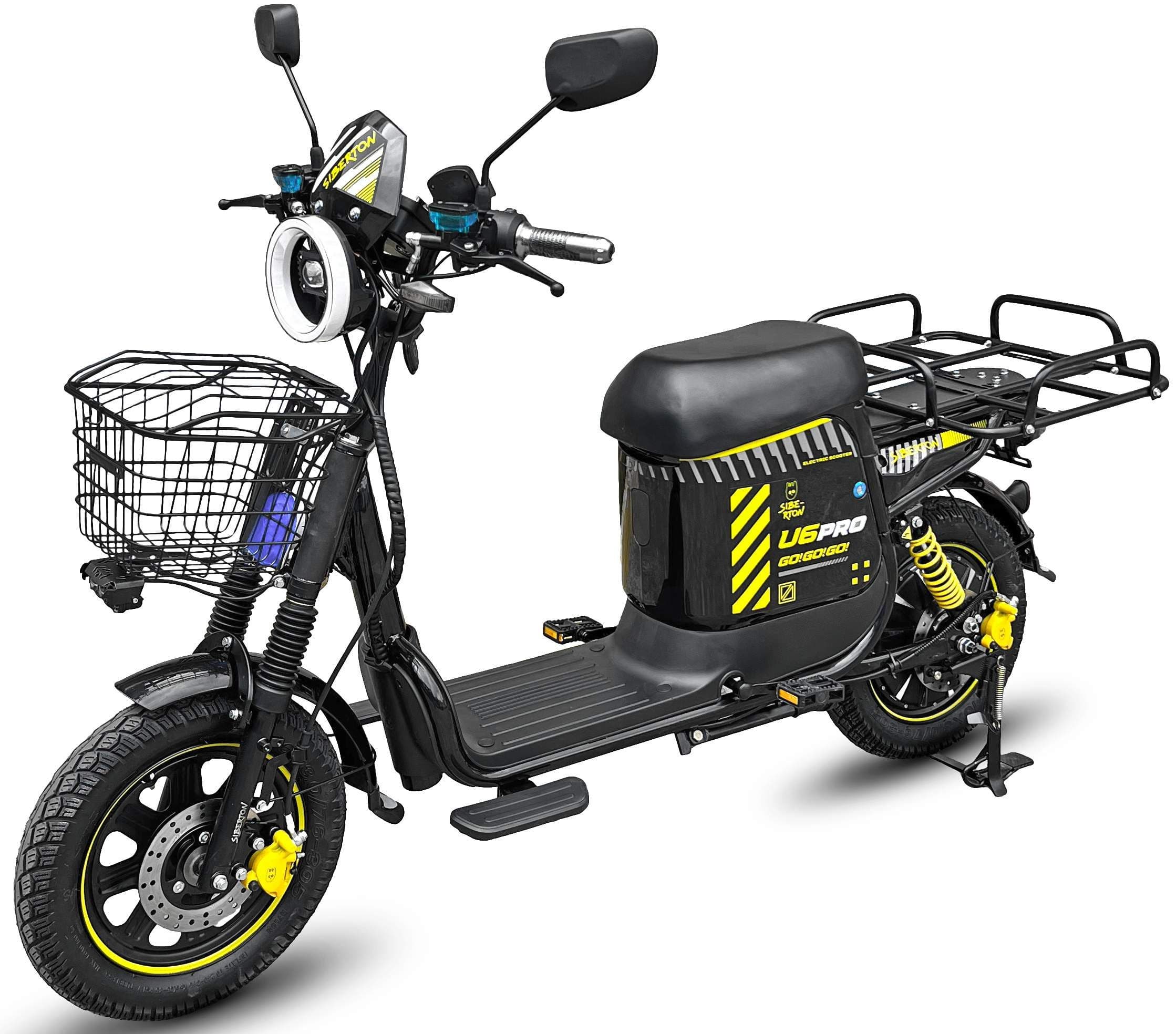 Электроскутер SIBERTON U6 PRO 1500W (60V/45Ah) железофосфатная АКБ