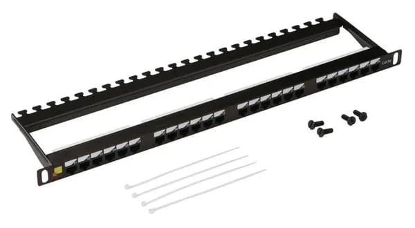 Патч панель Lanmaster 19", 0.5U, 24xRJ45, кат.5e, UTP (LAN-PPC24U5E)