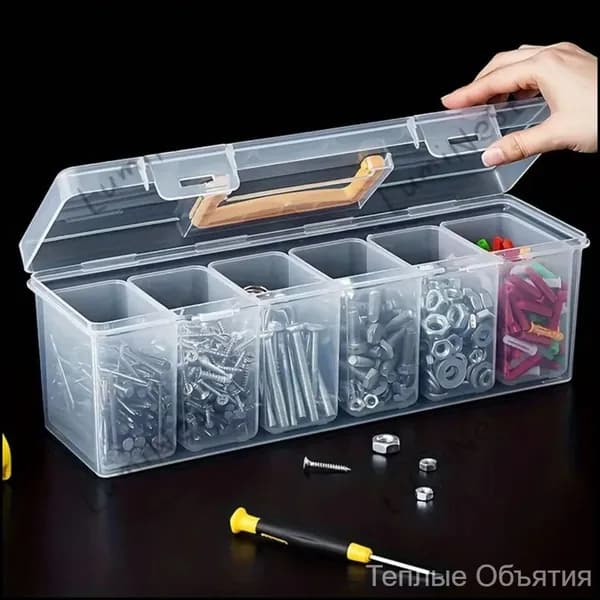 Ящик для хранения длина 24 см, ширина 9.5 см, высота 9 см.