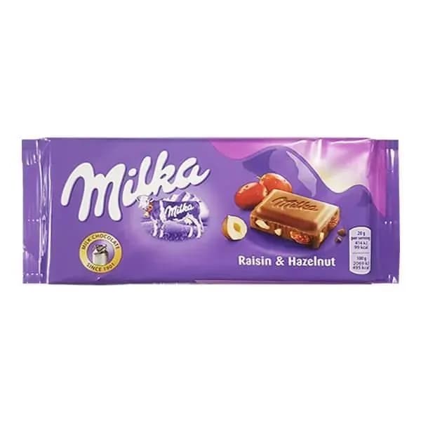 Milka Raisins and Hazelnuts 90 гр
