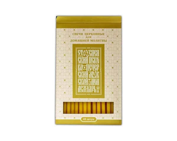 Феогност Свечи для молитвы "Ладан" 16 см х 0.6 см 40 шт