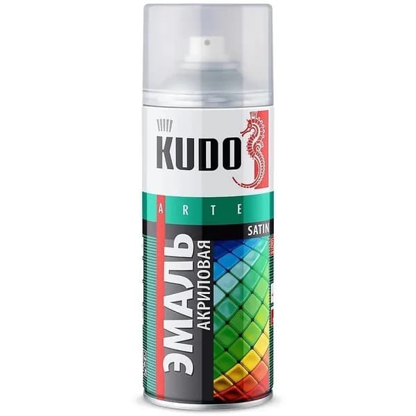 Краска KUDO "SATIN RAL", акриловая, бордо, RAL 3005, аэрозоль, 520 мл.