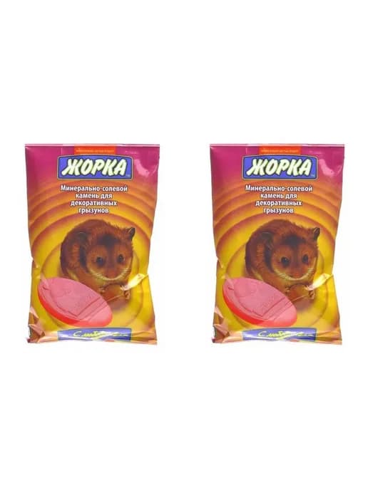Минерально-солевой камень для грызунов, 90 г, 2 уп