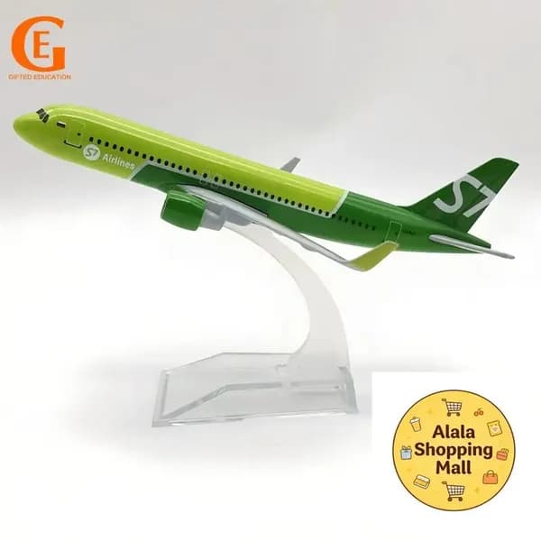 Металлическая Модель Самолета Аэробус 320, S7 Airlines А320
