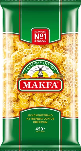 Макароны фигурные MAKFA Цветочки, 450 г / Вермишель, паста