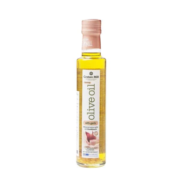 Масло оливковое Extra Virgin с чесноком CRETAN MILL 0,25 л
