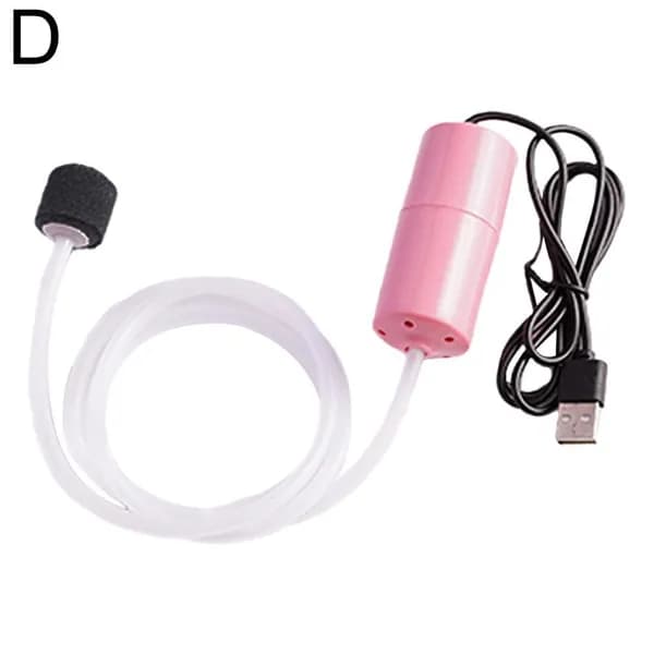 Аэратор для аквариума USB бесшумный, мини компрессор для рыбалки и перевозки рыбы, 0.2 Вт