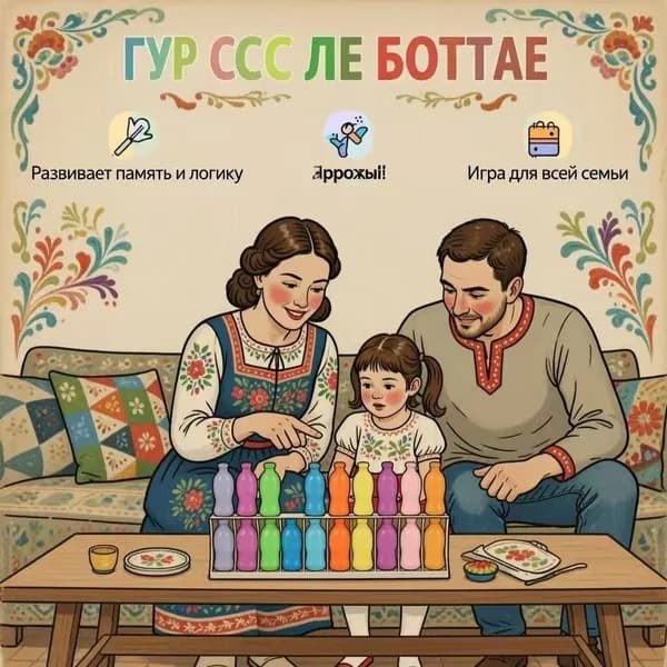 Определите, какая бутылка соответствует цветной коробке
