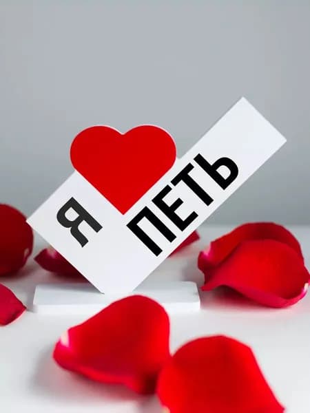 Подарок себе, мини стела я люблю петь