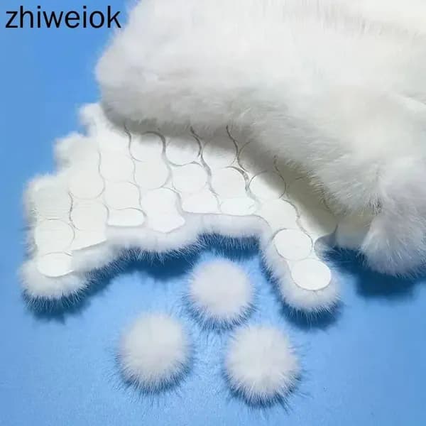 Шарик из искусственного меха норки,для украшения своими руками,3,5 см,100 штук