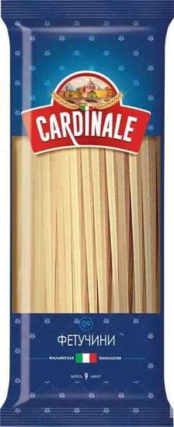 Итальянские макароны "Фетучини" из твёрдых сортов пшеницы, Cardinale, 500 г