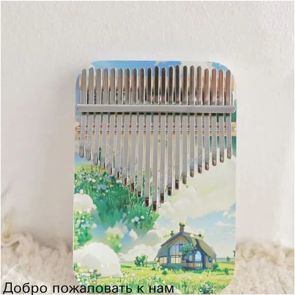 Калимба из 17 ноты, оригинальный стиль, прекрасное качество звучания, полный комплект аксессуаров
