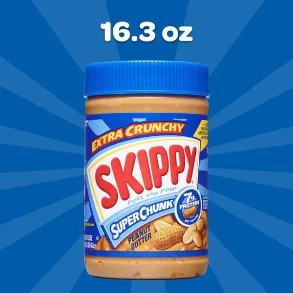 Skippy Extra Crunchy арахисовое масло с добавлением арахисовых частиц (454 г)