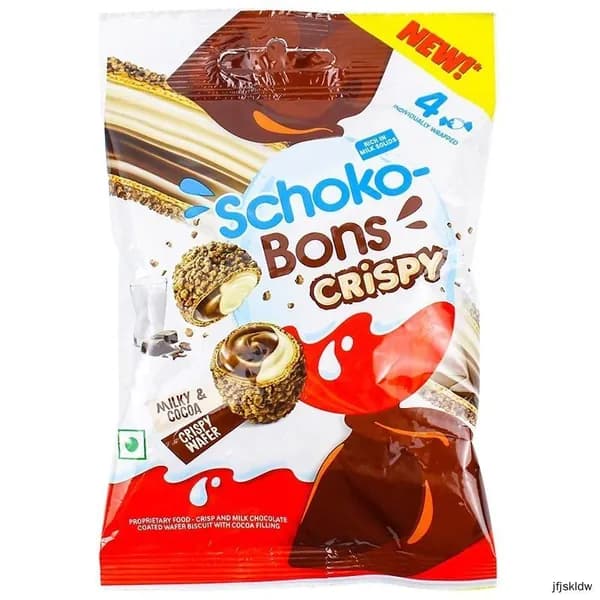 Шоколадные шарики Kinder (Киндер) с хрустящей оболочкой, вафельным интересным начинкой и молочным кремом "Очень хрустящие шарики" 22.4r Конфеты