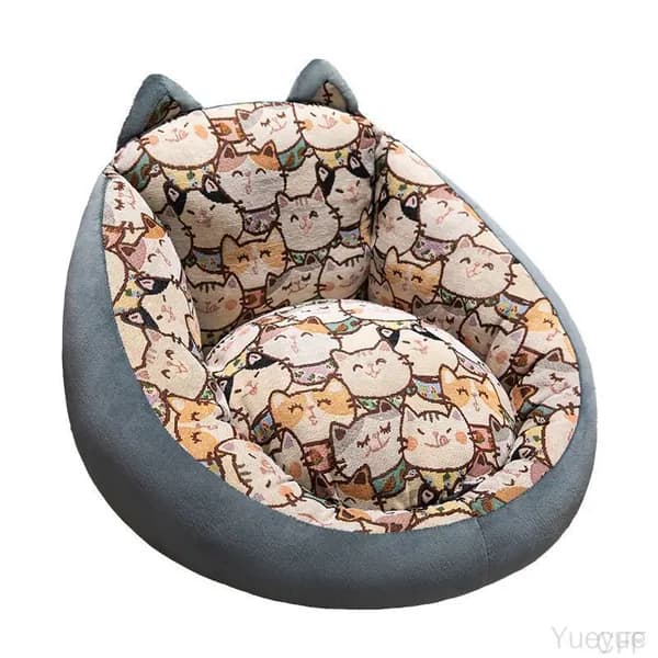 Прямой диван 55х50х50 см,серый