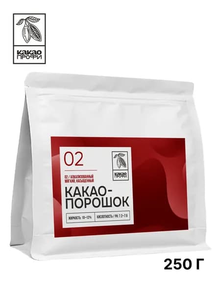 Какао порошок Какао профи 10-12% алкализованный 250г