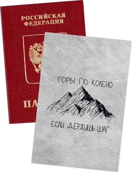 Чехол для паспорта цитатами
