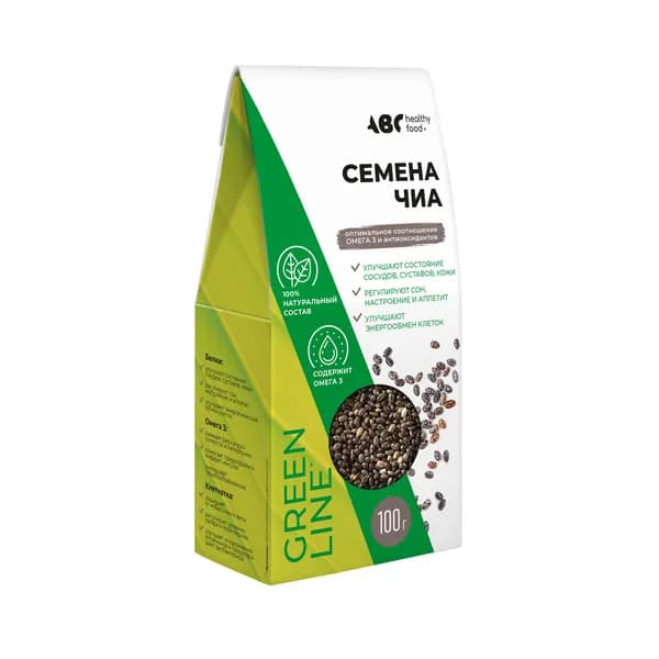 Семена чиа ABC Healthy Food пачка 100г