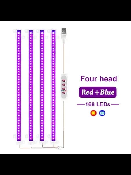 USB фитолампа для рассады 30 см Фиолетовый, Blue Red