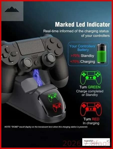 Док-станция для зарядки 2 геймпадов PS4 (Pro/Slim) беспроводное зарядное устройство для контроллеров DualShock 4
