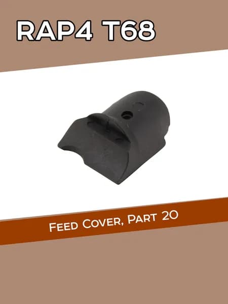 Запчасть пейнтбольного маркера RAP4 T68 Feed Cover, крышка (Part 20)